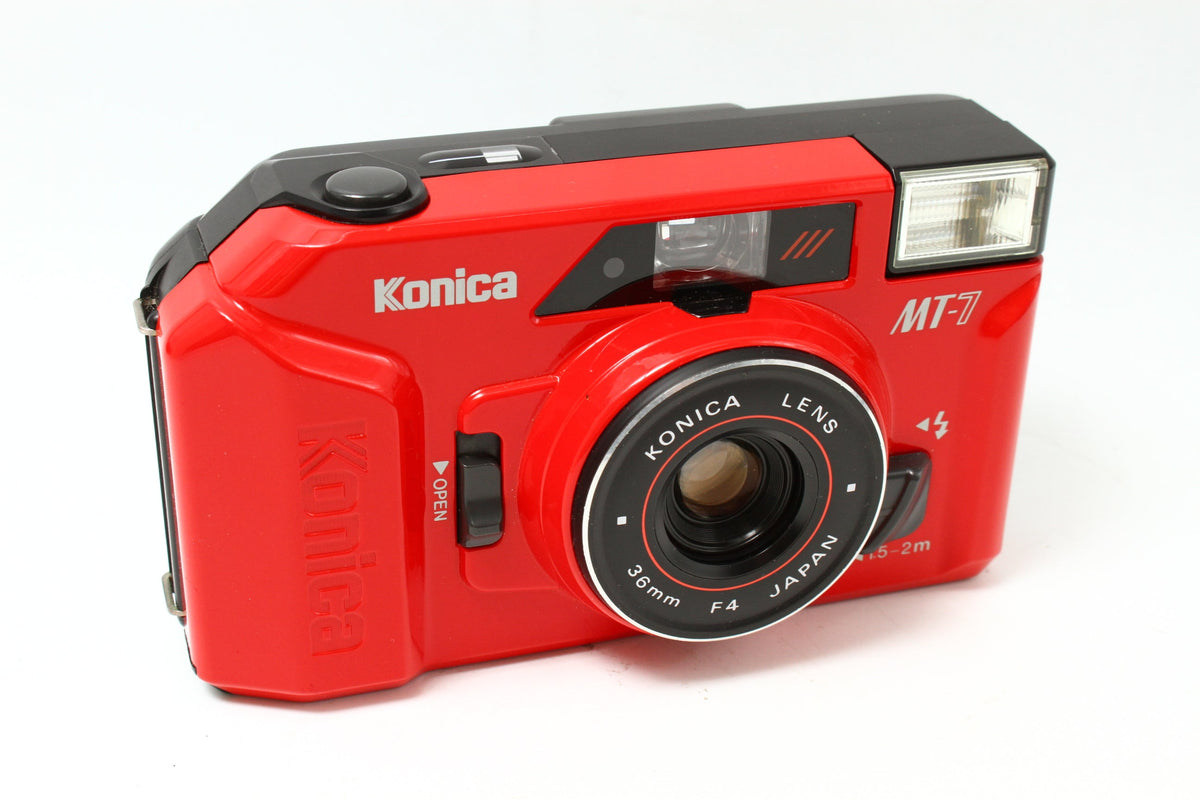 Konica MT-7 AUTO DATE 36/4 レッド フィルムカメラ コンパクト – にっ 
