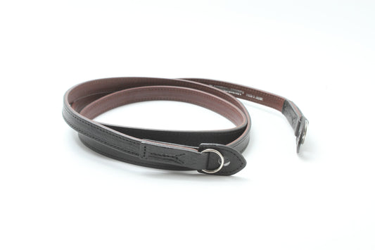 Italian leather strap black