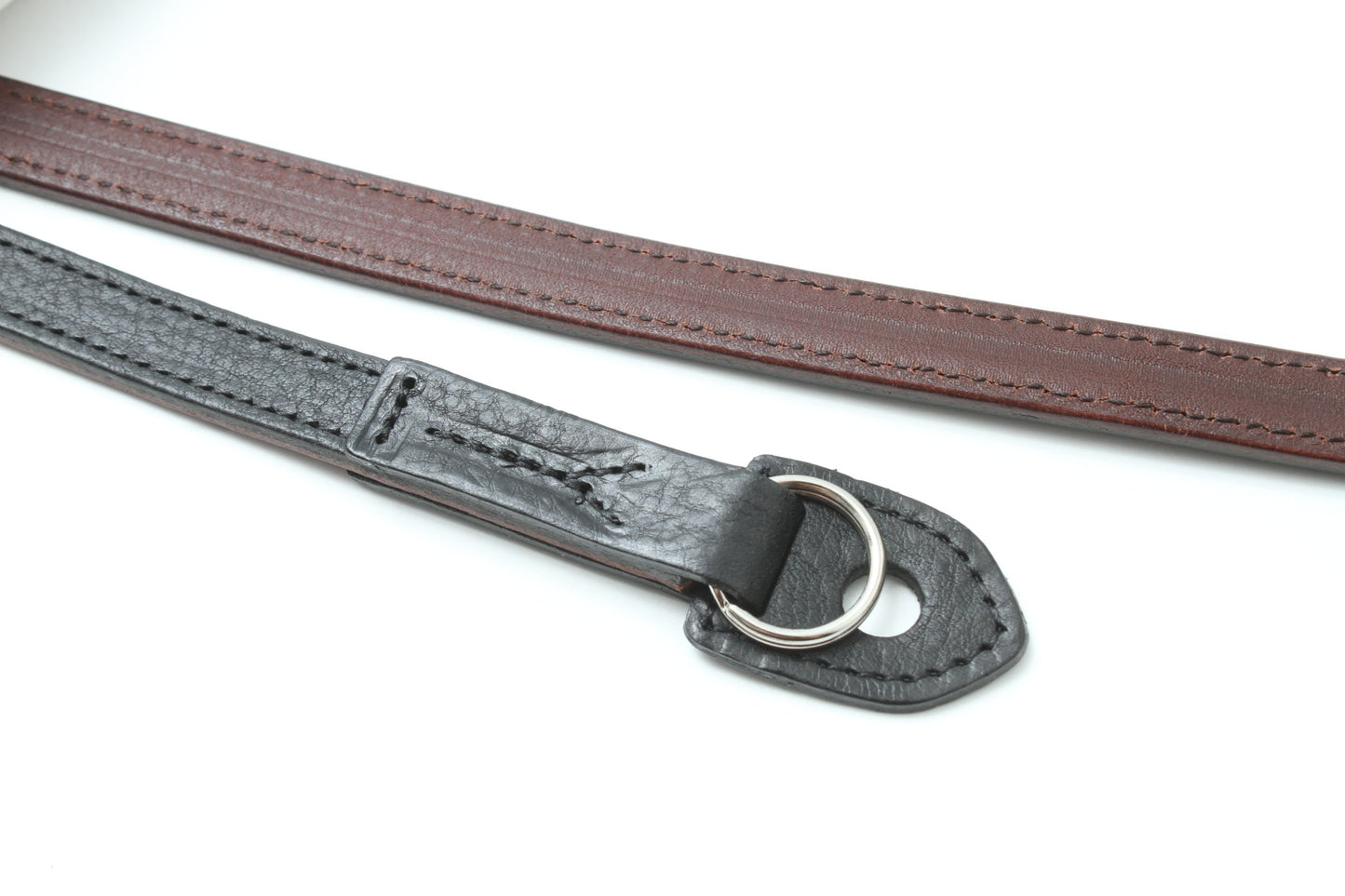 Italian leather strap black