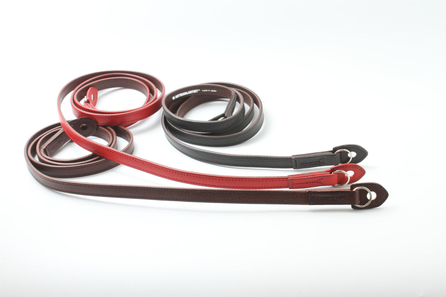 Italian leather strap black