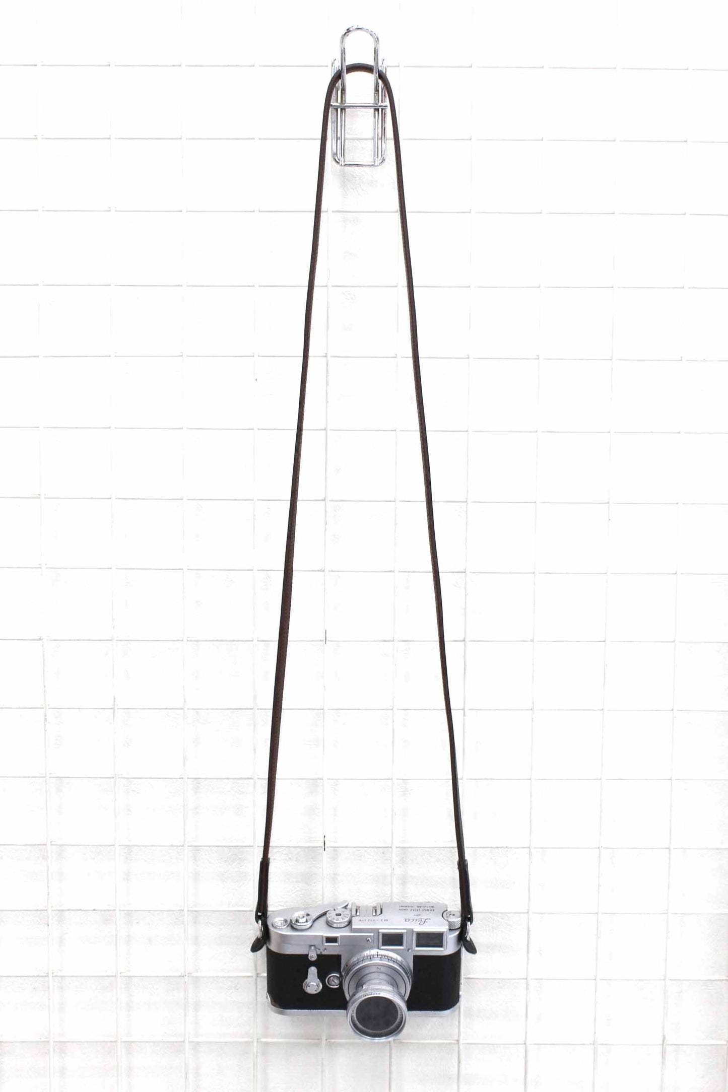Italian leather strap black