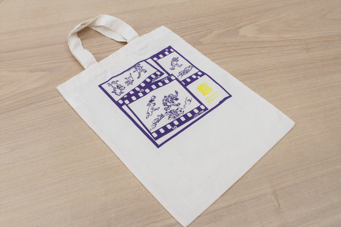 Mini Tote Bag A4 Size Choju Giga FILM Purple