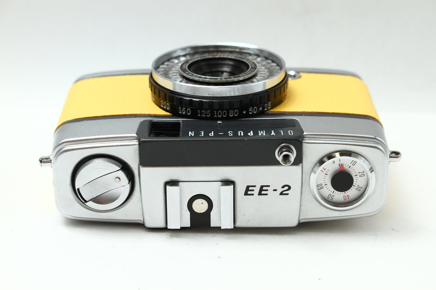 PEN EE-2 D.Zuiko 28/3.5 革張り替え イエロー