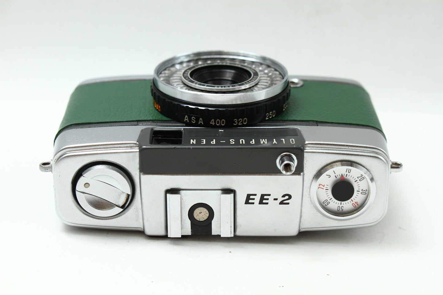 PEN EE-2 D.Zuiko 28/3.5 革張り替え グリーン