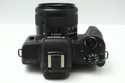 EOS Kiss M ブラック + 15-45 IS STM + 22 STM Wレンズキット