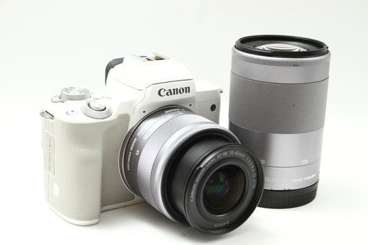 EOS Kiss M2 ホワイト Wズームキット