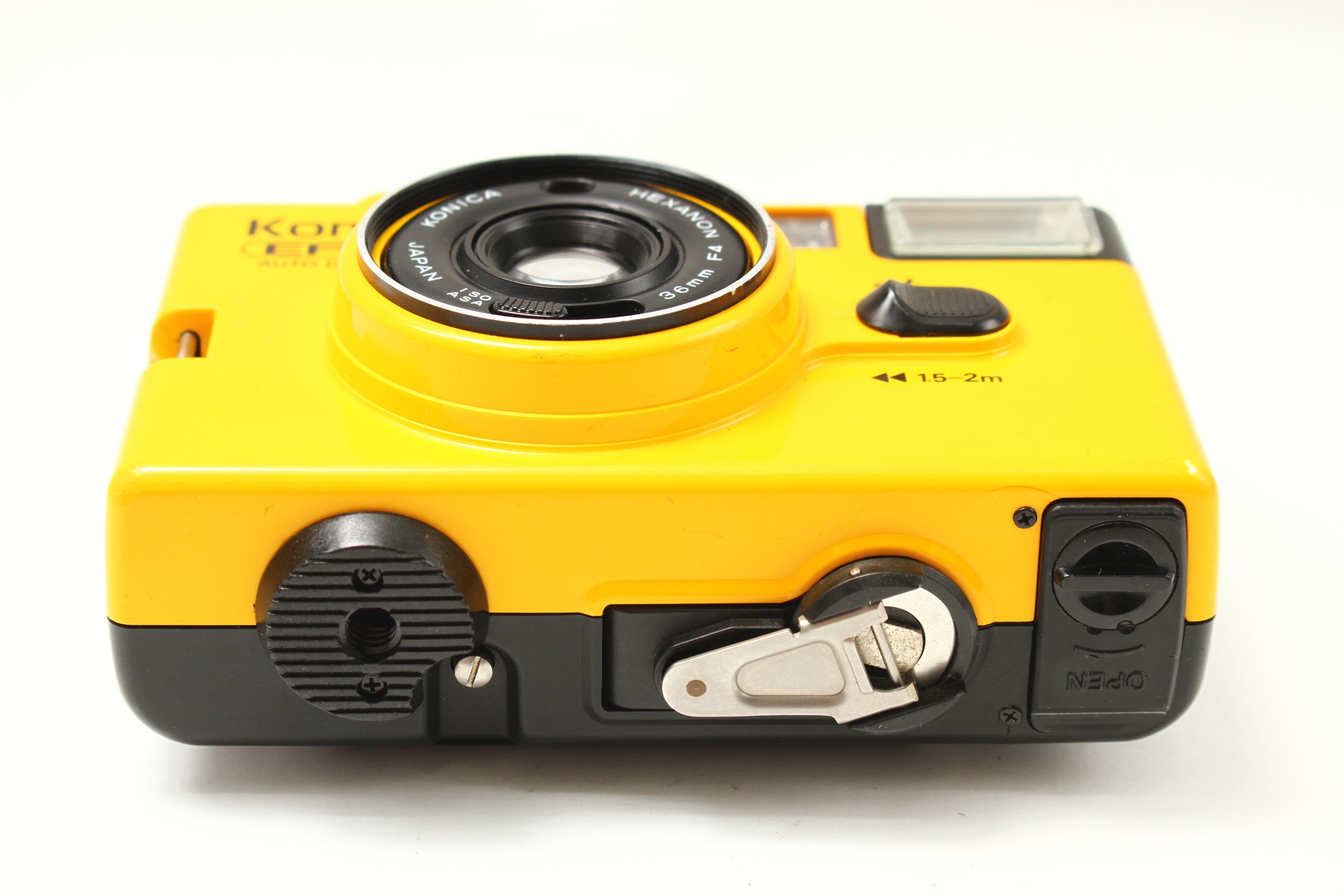 734009 コニカ EFJ 黄 konica c35 efj フィルムカメラ Konica (コニカ) EFJ AUTO DATE HEXANON 36/4 イエロー フィルムカメラ