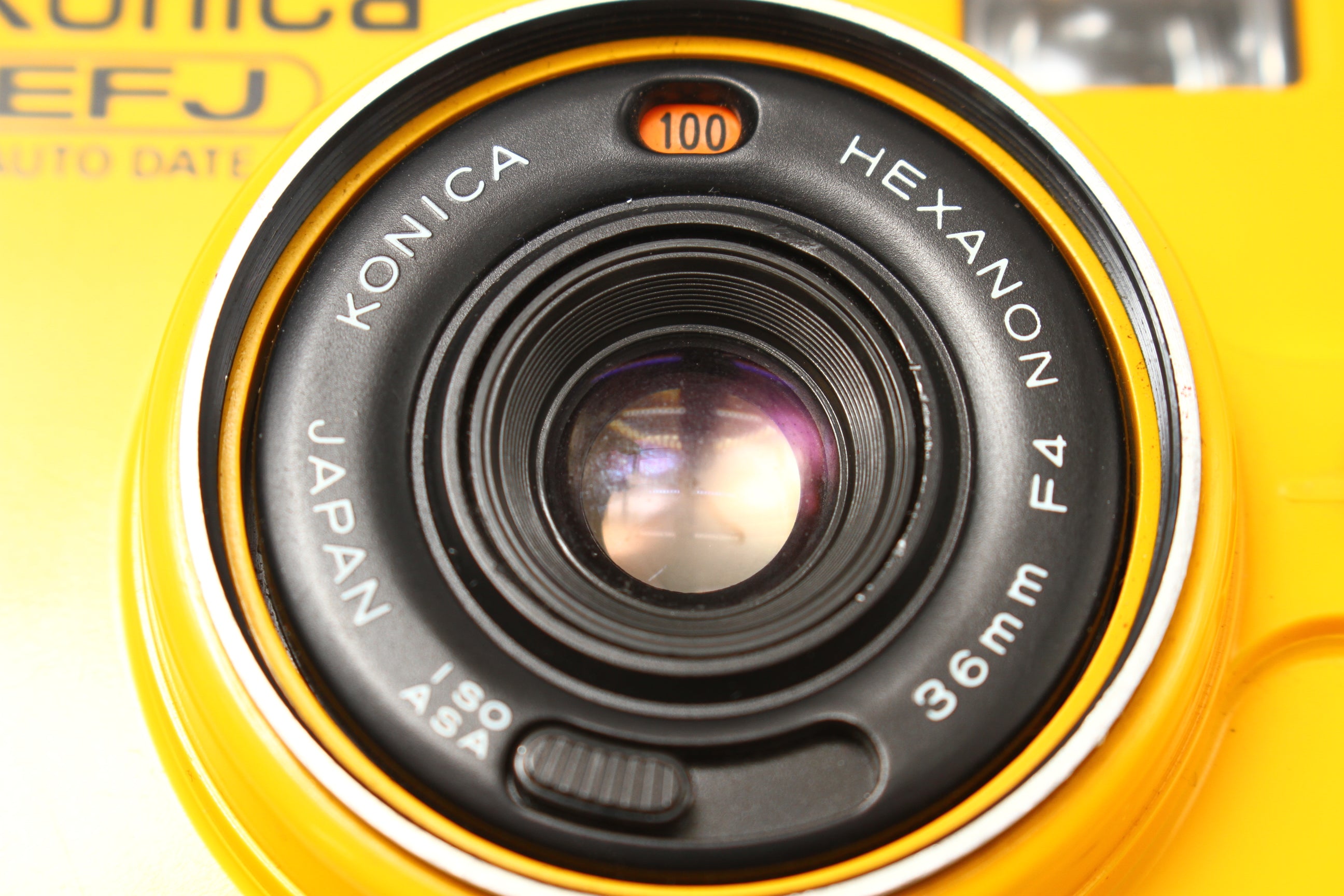 Konica (コニカ) EFJ AUTO DATE HEXANON 36/4 イエロー フィルムカメラ