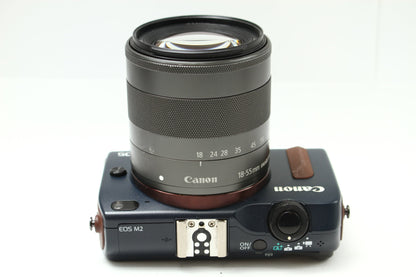 EOS M2 ベイブルー + 18-55 IS STM レンズキット