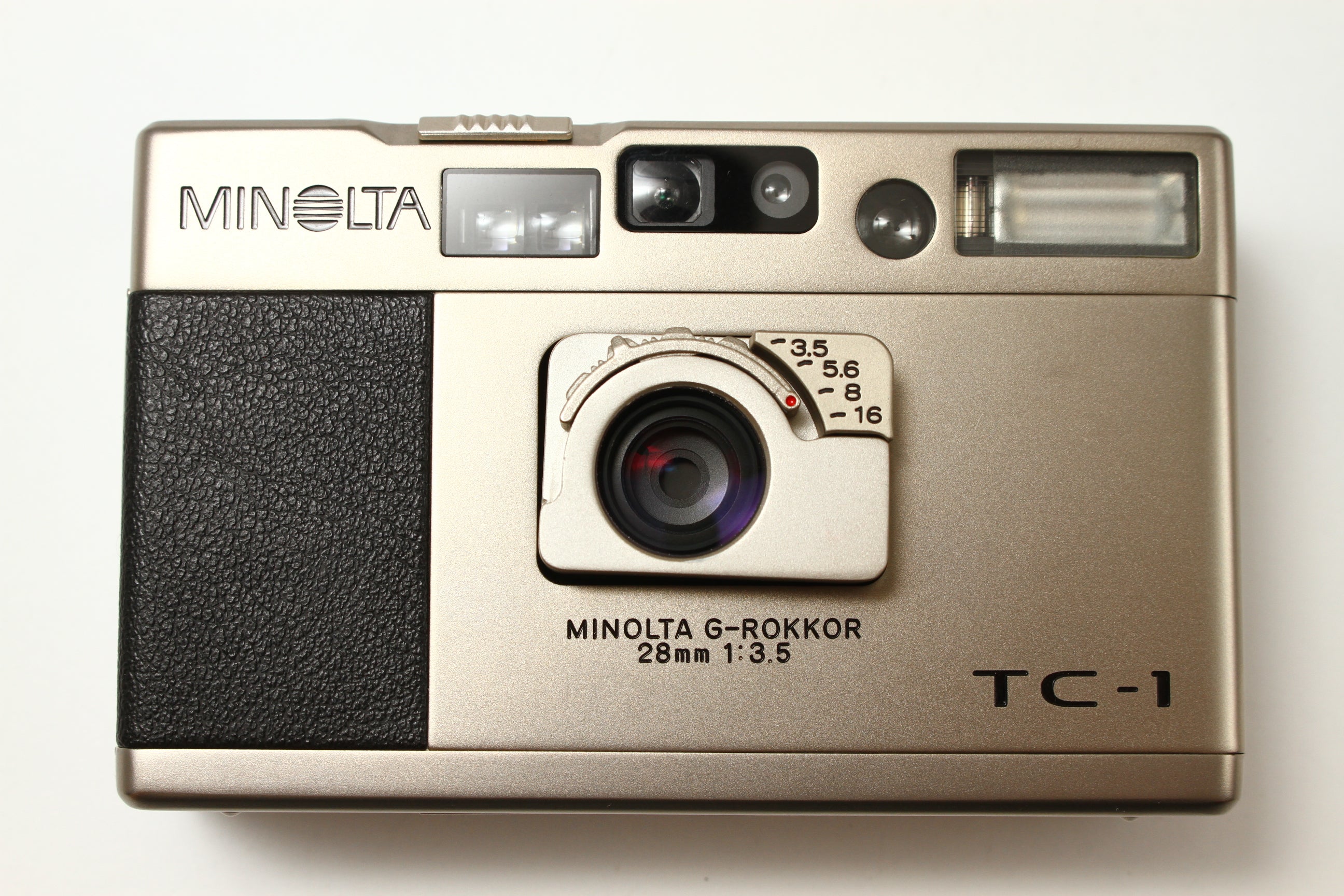MINOLTA TC-1 / G-ROKKOR 28mm F3.5 ミノルタ MINOLTA (ミノルタ) TC-1 G-ROKKOR 28/3.5 フィルムカメラ コンパクト