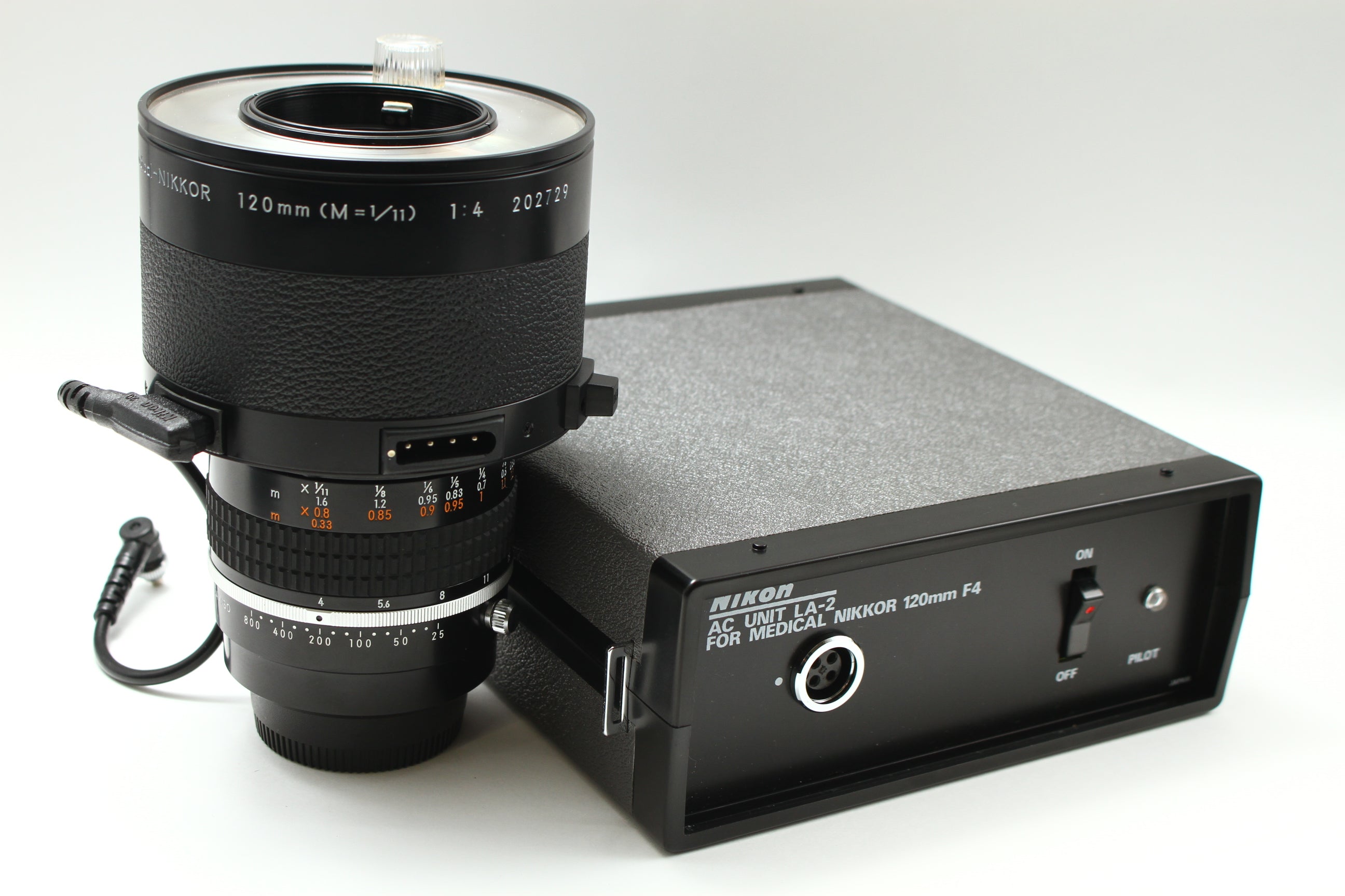 美品NIKON LA-1 医療用ニッコール用AC電源ユニット Nikon (ニコン) Medical NIKKOR メディカル・ニッコール 120/4 + 電源