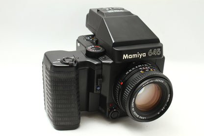 M645 SUPER +AEファインダー + SEKOR 80/2.8 + 120ロールフィルムホルダー  + パワーワインダー