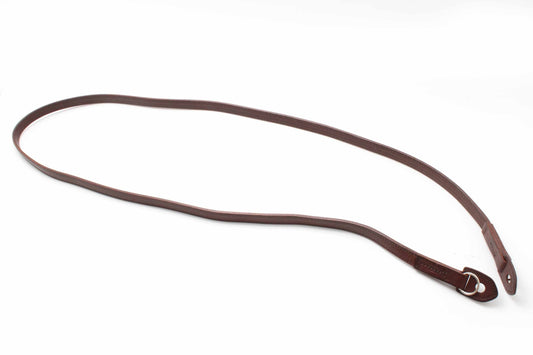 Italian leather strap dark brown