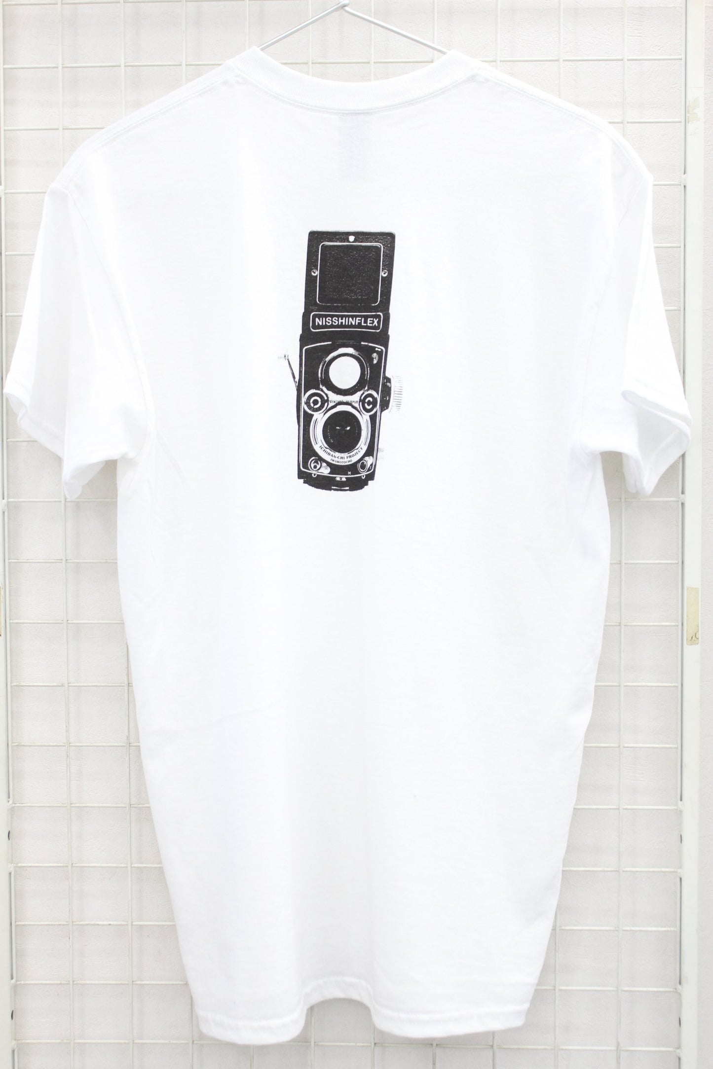 T-shirt twin-lens reflex back print (L)