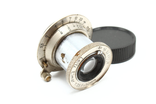 【OH票付】全回転式Leica:Elmar 50mm/f3.5 ニッケルエルマーLマウント